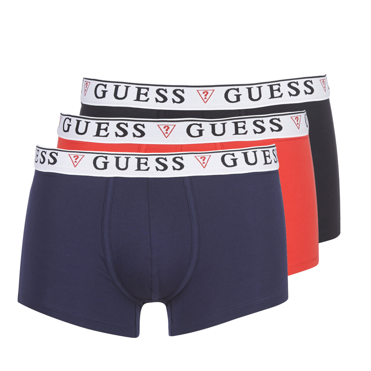 Guess Noir / Rouge / Marine BRIAN BOXER TRUNK PACK X4 I