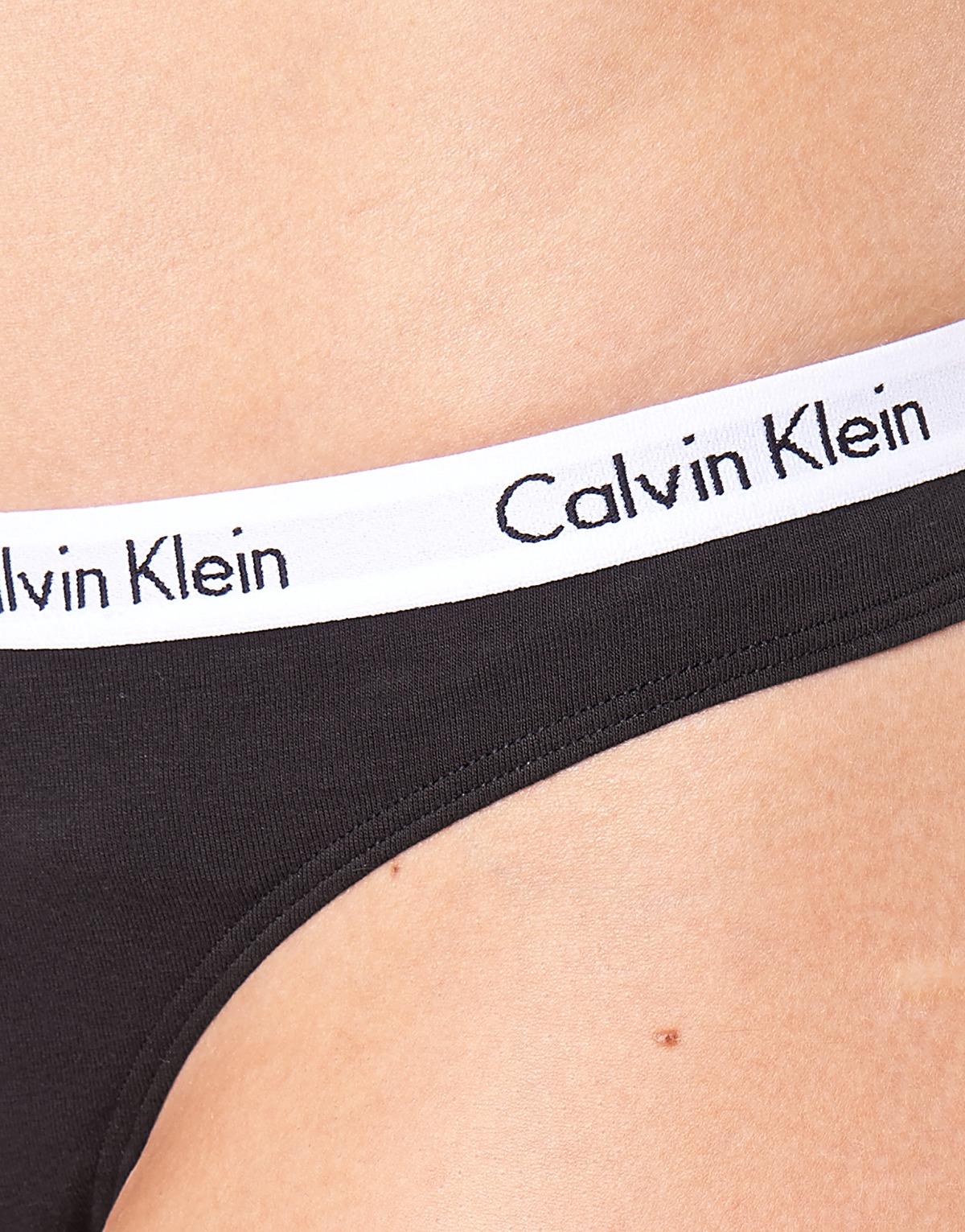 Calvin Klein Jeans Noir CAROUSEL THONG X 3 dIQA7RX6