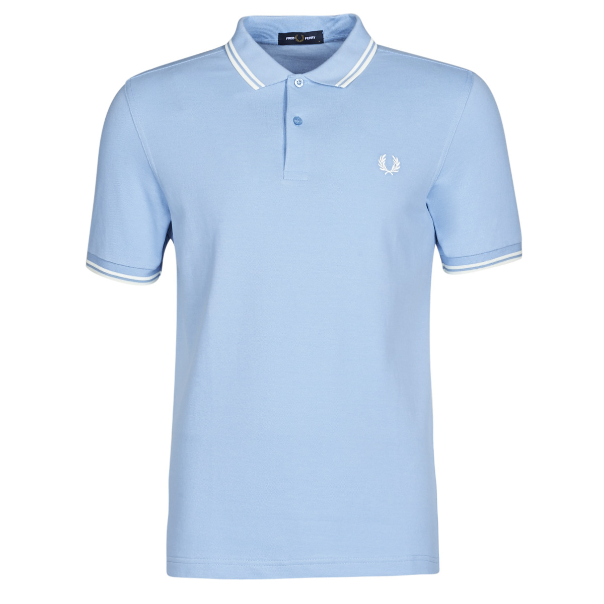 Fred Perry Bleu TWIN TIPPED FRED PERRY SHIRT I2bZH5I9
