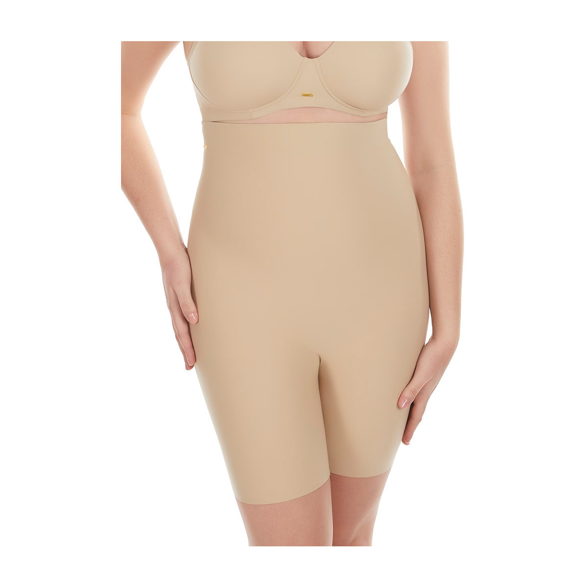 Selmark Beige Panty taille haute gainant Curves GG46xNF