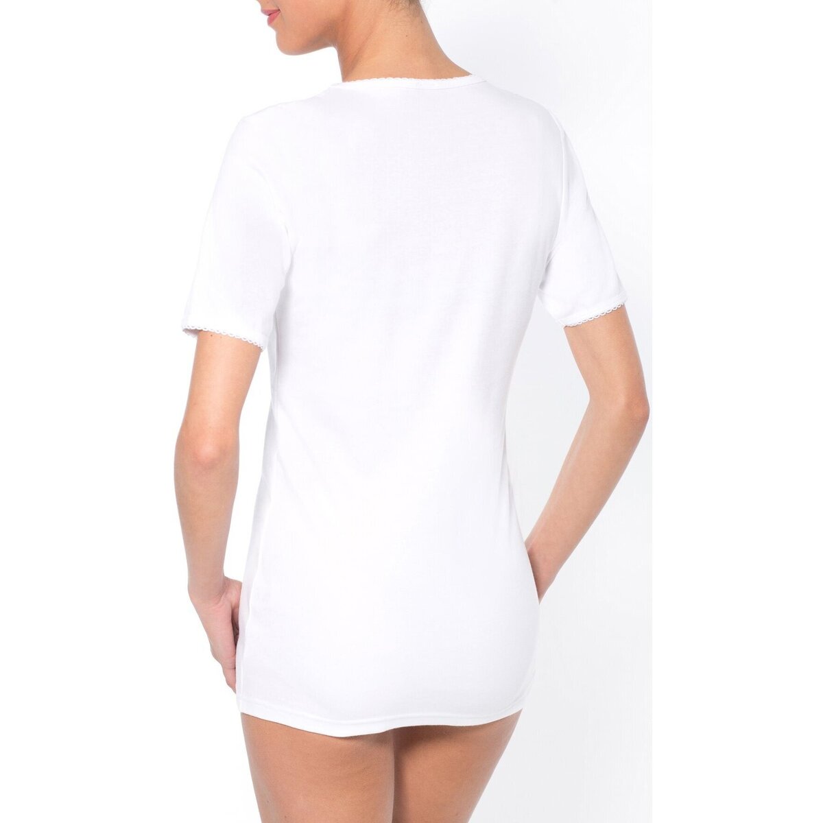 Daxon Blanc by - Lot de 2 chemises manches courtes gMCvSjXN
