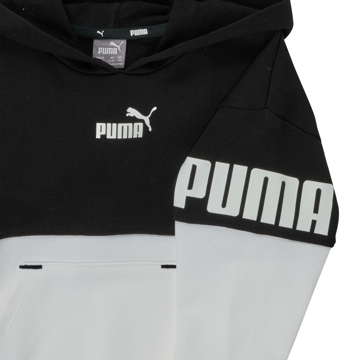 Puma Noir / Blanc PUMA POWER BEST HOODIE eURtDYjw