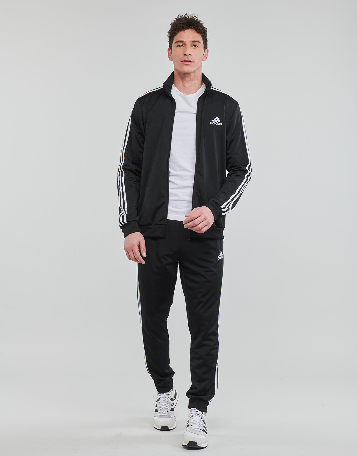 Adidas Sportswear black/white 3 Stripes TR TT TRACKSUIT k89CZD6S