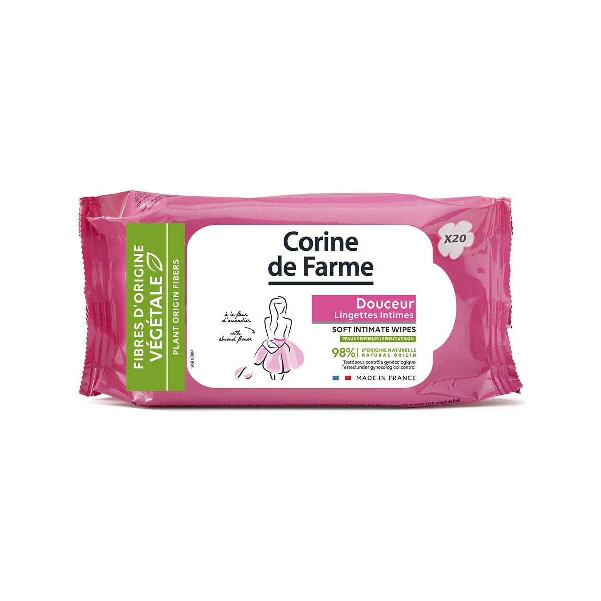 Corine De Farme Autres Lingettes Intimes Douceur - Fibr