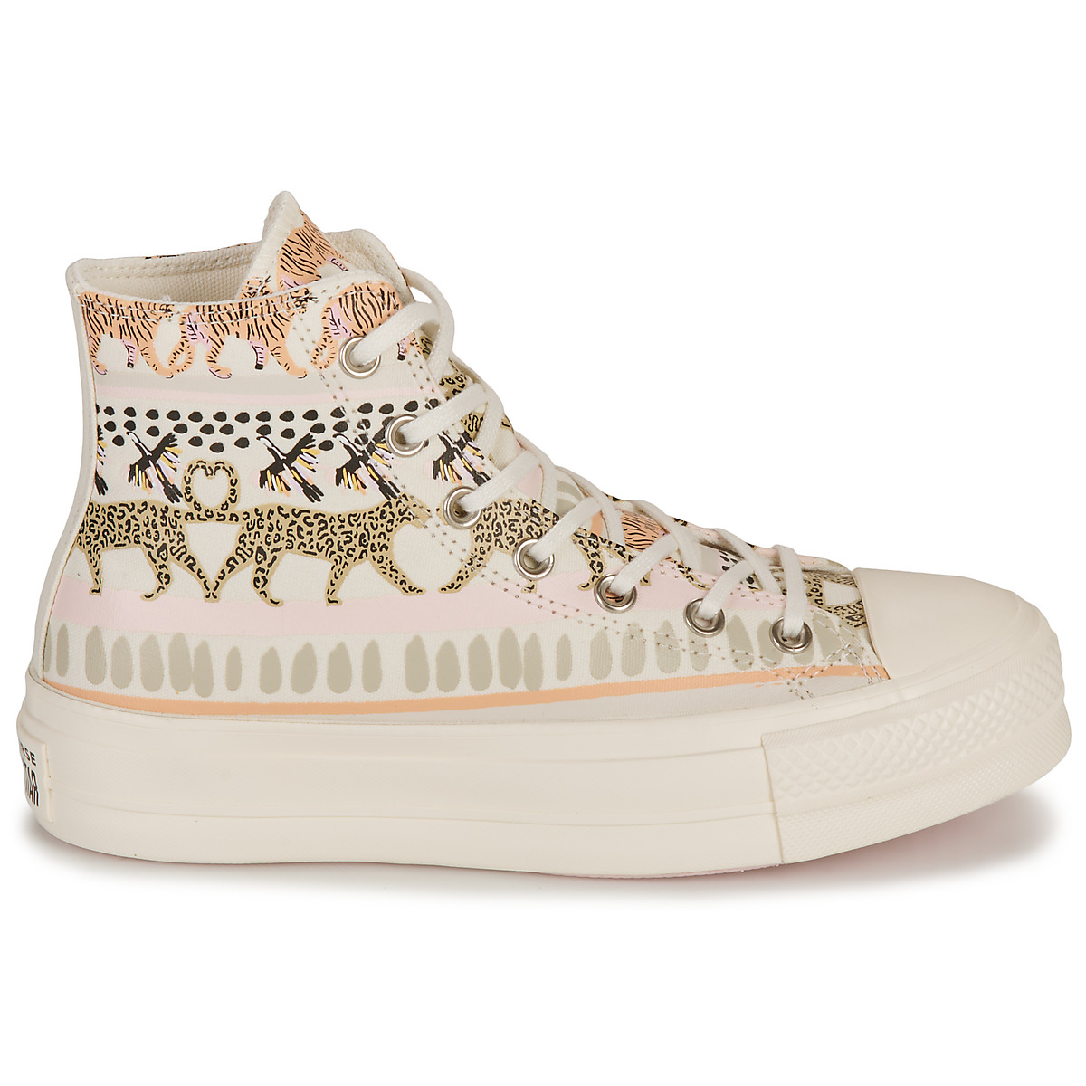 Converse Blanc/Multicolore CHUCK TAYLOR ALL STAR LIFT-ANIMAL ABSTRACT cY8CpmRv