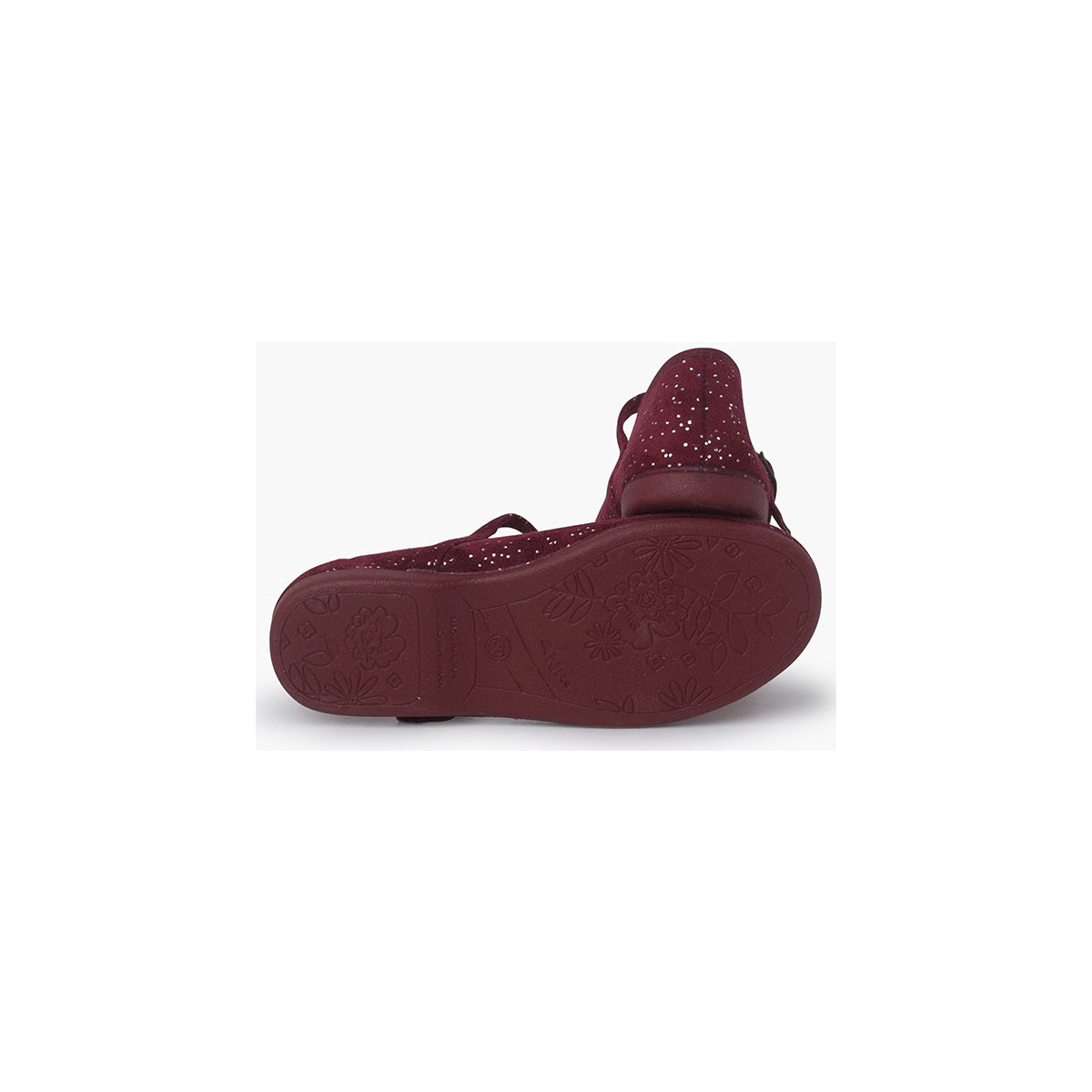 Pisamonas Bordeaux Chaussures babies à paillettes Fermeture à boucle dtdcZMzA