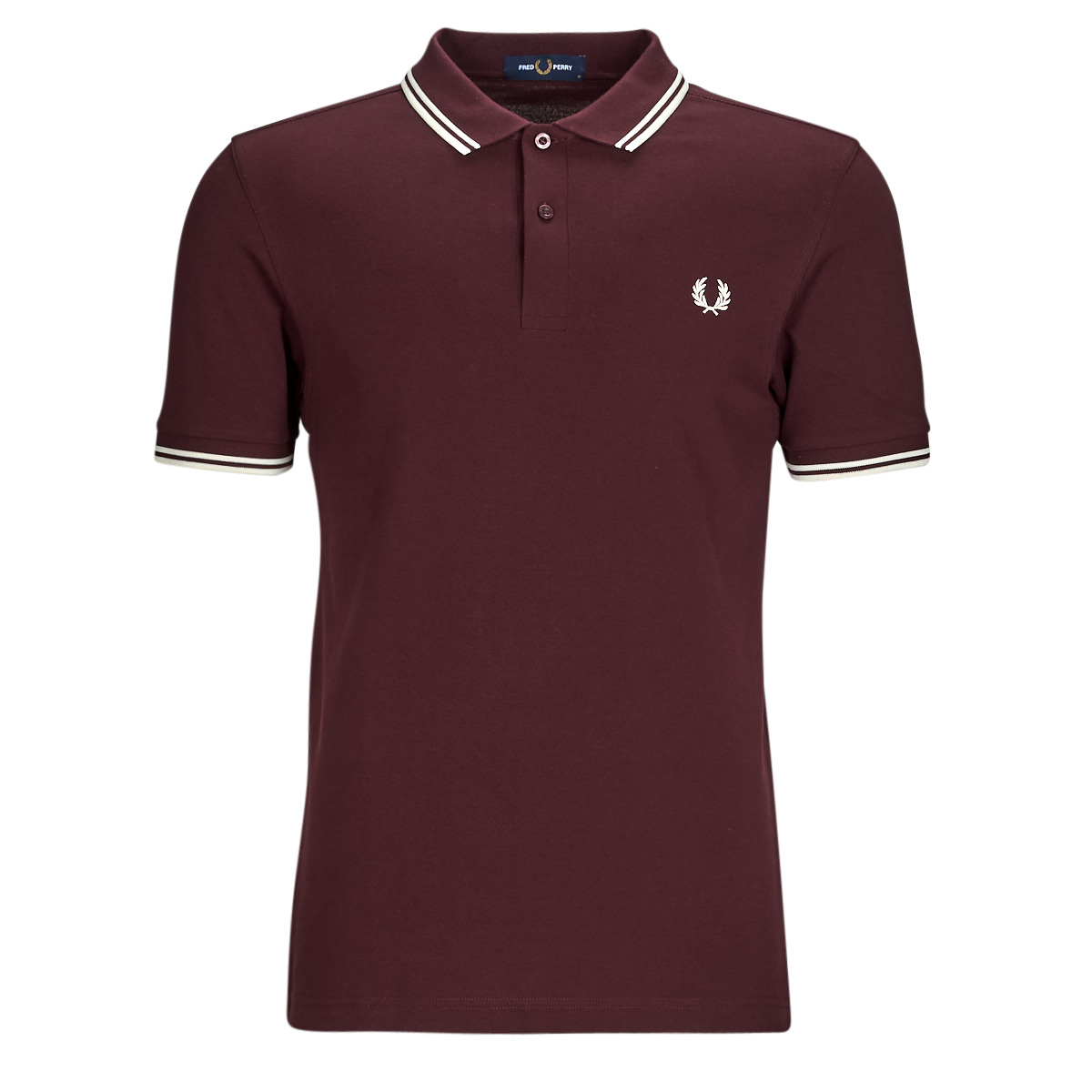 Fred Perry Bordeaux TWIN TIPPED FRED PERRY SHIRT hL6wNo