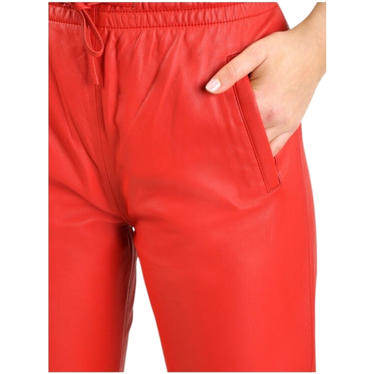 Oakwood Rouge Pantalon jogpant en cuir Gift Ref 50426 Rouge Fonce FcfkGux9