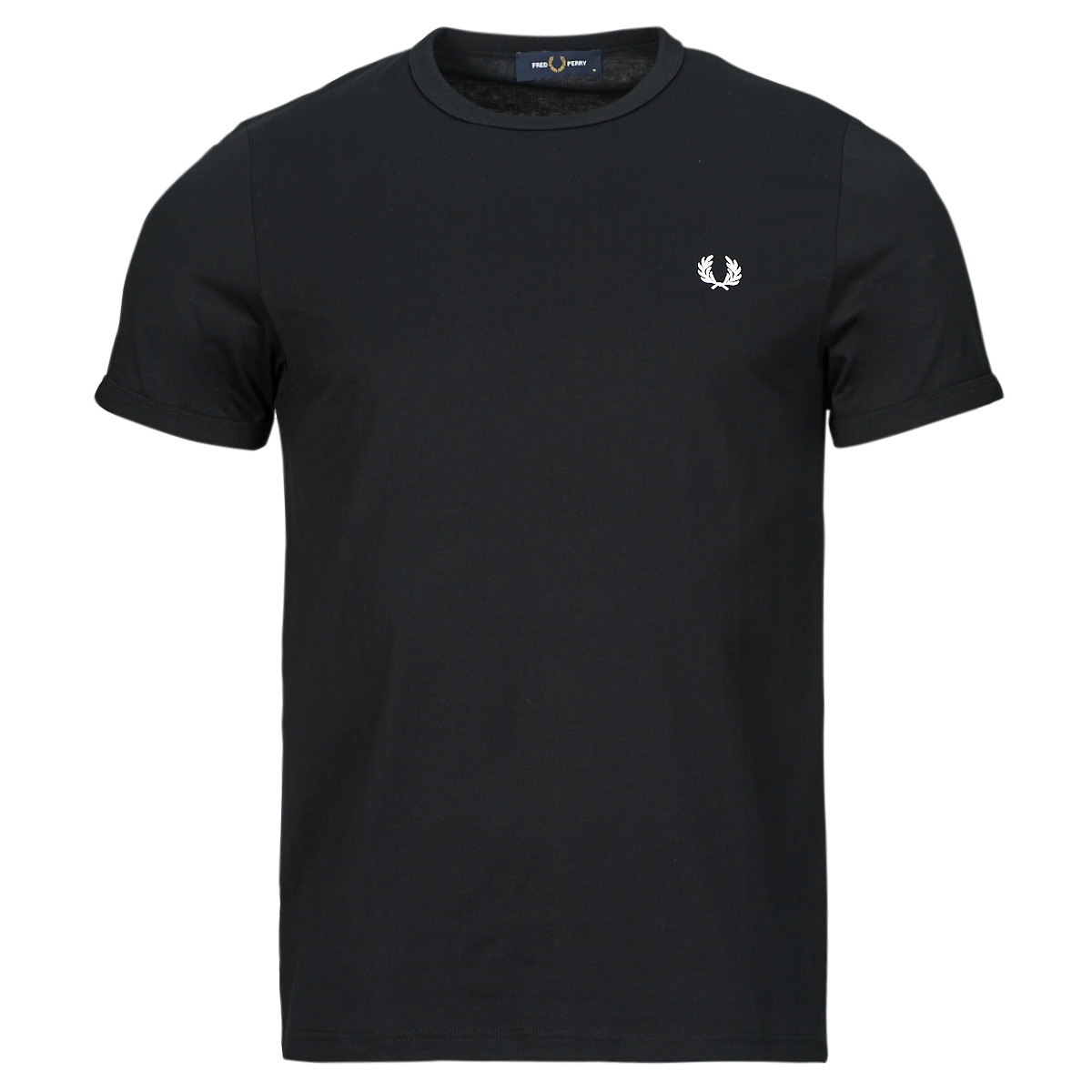 Fred Perry Noir RINGER T-SHIRT IGaKYxiH