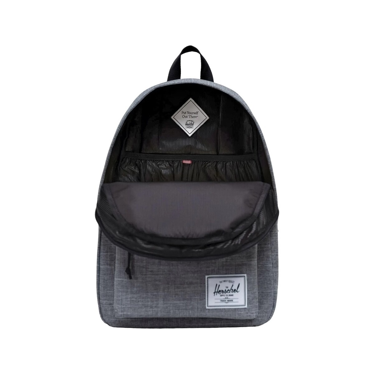Herschel Gris Classic XL Backpack - Raven Crosshatch Da2o6JIE