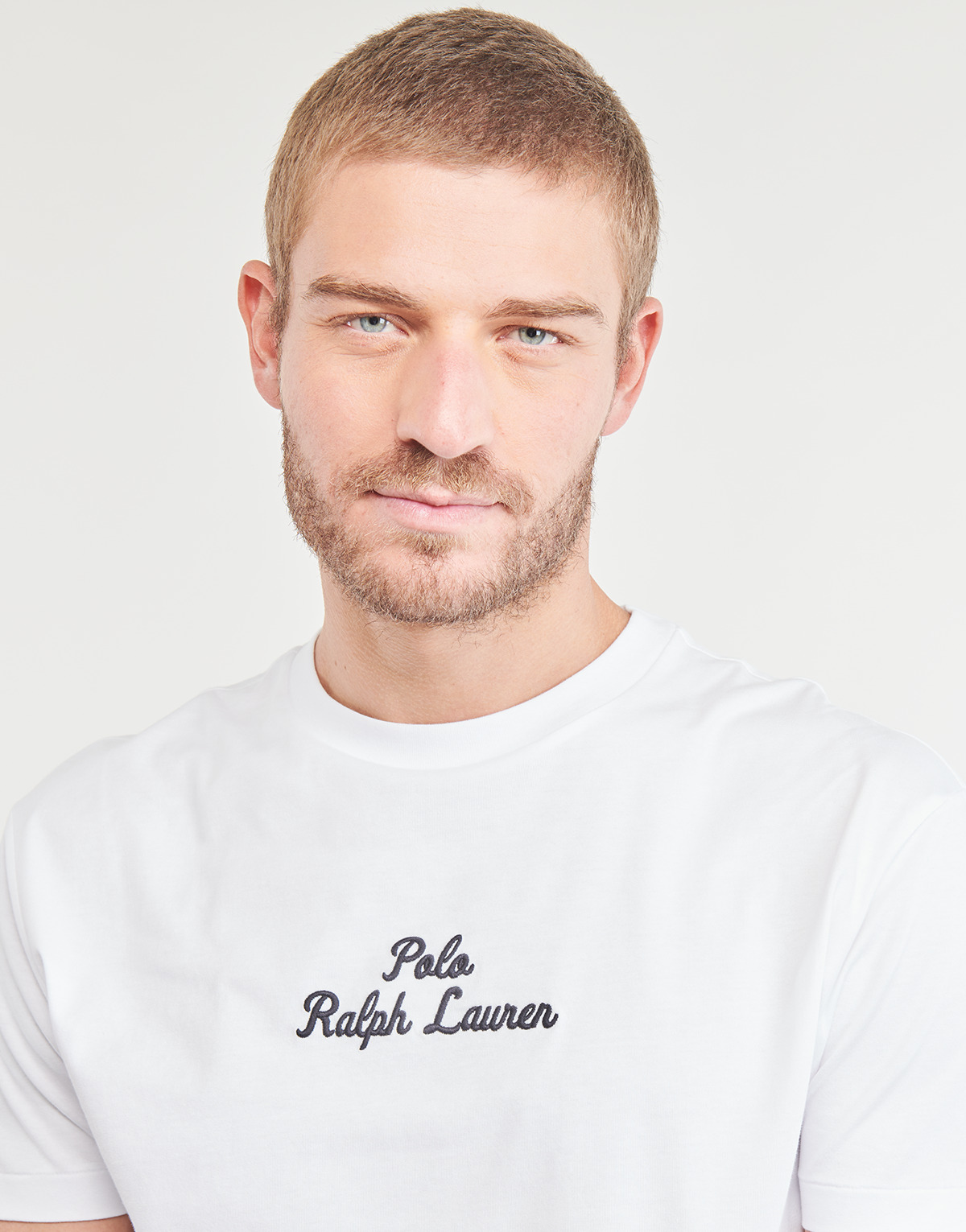 Polo Ralph Lauren Blanc T-SHIRT AJUSTE EN COTON POLO RALPH LAUREN CENTER fssfG4xd