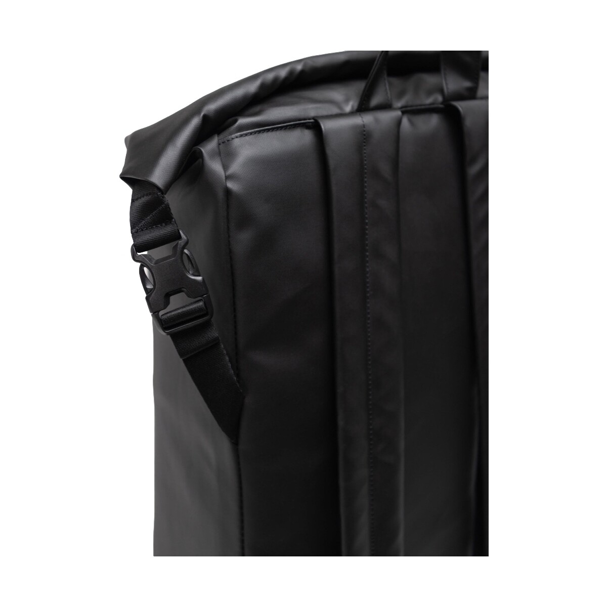 Herschel Noir Roll Top Backpack - Black IDbl4kQ6