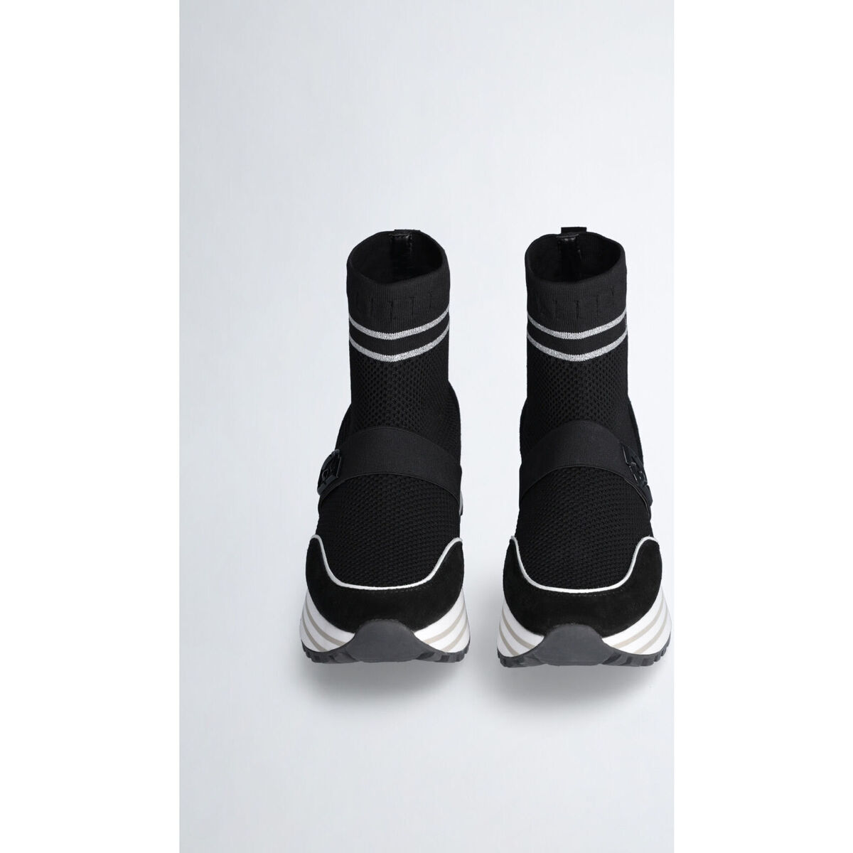 Liu Jo Noir Sneakers chaussettes avec logo DG2YzvYm